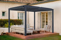 Cazeboo Garten,Pergolen, 5m, Grau, Piana 3x2, selbsttragende bioklimatische Pergola aus em Aluminium
