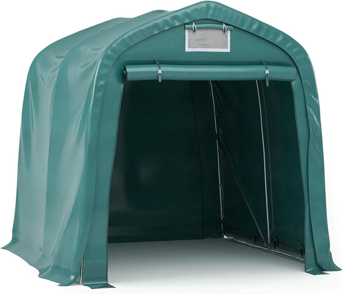 Kavolet Carports, 4 m, Grün, Garagenzelt Carport 1, Wasserfest Zeltgarage Weidezelt Auto Motorrad Schutz