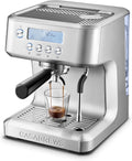 CASABREWS Milchaufschäumer, 20 Bar, 2.2 l, Silber, Siebträgermaschine mit LCD Anzeige, Espresso Siebträgermaschine mit Einstellbarer