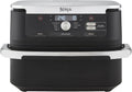 Ninja Heissluftfritteuse, Schwarz/Silber, Foodi FlexDrawer Dual Zone Heißluftfritteuse, Air fryer mit 10, 4-Fach und herausnehmbarem Trenner