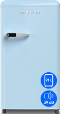 MEDION Kühlschrank, 91 Liter, 91 cm, Blau, Retro (, Höhe (höhenverstellbare Füße), höhenverstellbare Glasablagen