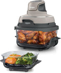 Ninja Heissluftfritteuse, 3,8 l, 1700 W, Grau/Schwarz, CRISPi tragbare Air fryer Heißluftfritteuse, 4-in-1: Heißluftfrittieren