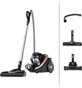 Rowenta Staubsauger, Schwarz/Roségold, Silence Force Cyclonic Effitech beutelloser Boden, Home und Car, hohe Saugkraft