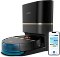 Philips Staubsauger, Schwarz/Gold/Blau, HomeRun 7000 Serie Roboter- und Wischmopp, Ultra-starke 5000 Pa Saugleistung