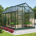 Vitavia Gewächshaus, 6,2 m, 4 mm, Smaragd, Comet 6200', Wetterfestes & stabiles Treibhaus, Robust & langlebig