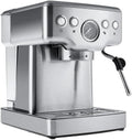 KARACA Kaffeemaschine, 20 Bar, 1350 W, 1,8 L, Silber, Coffee Art 1353 Espressomaschine, Druck, Wassertank, Tassenwärmer