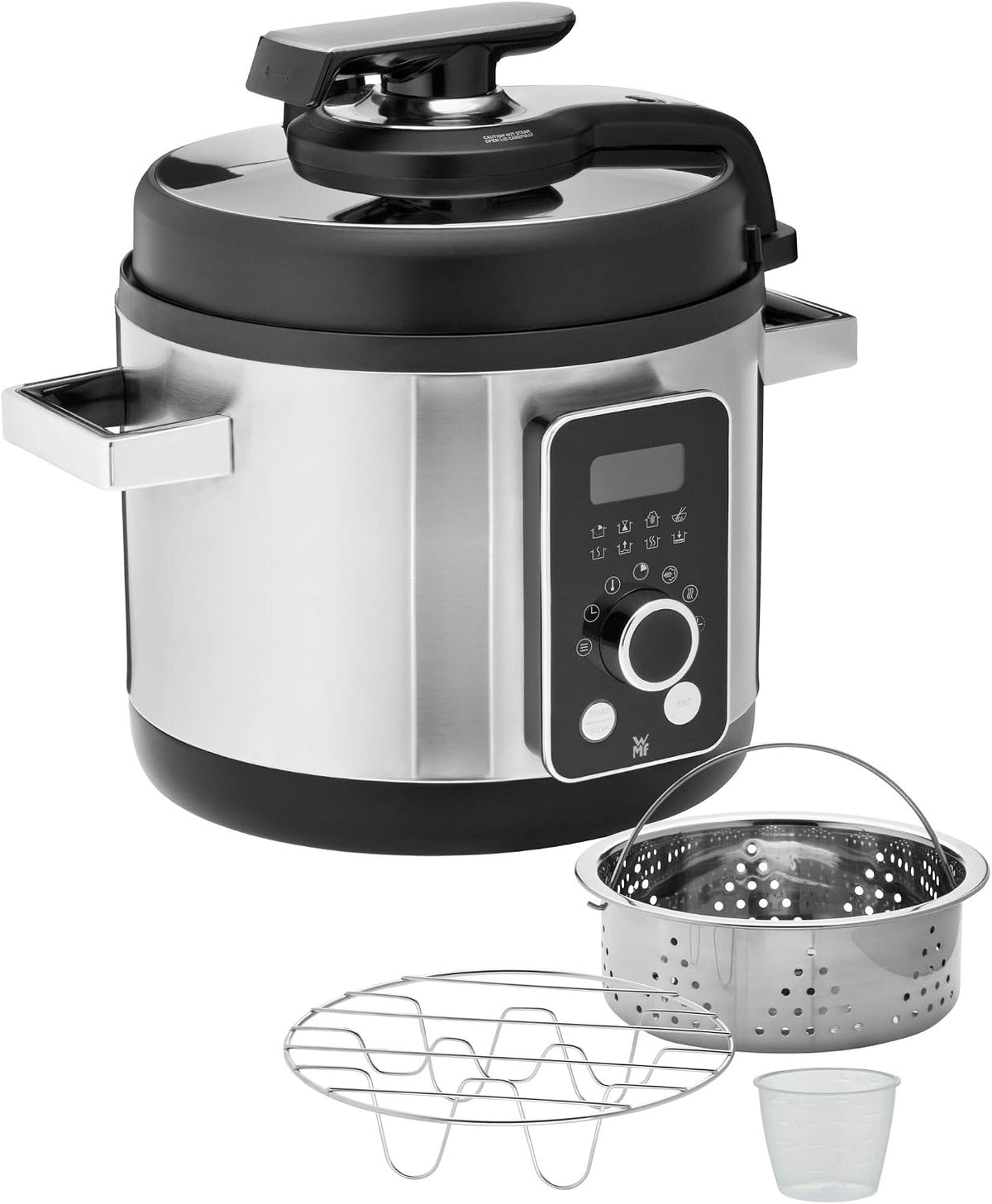 WMF Küche Haushalt & Wohnen,Elektrische Küchengeräte,Spezialgeräte, 6 Liter, 1100 W, Silber/Schwarz