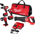 Milwaukee Werkzeug-Sets, Rot/Schwarz, 2896, 24 M18 Fuel 4-tool Combo Kit