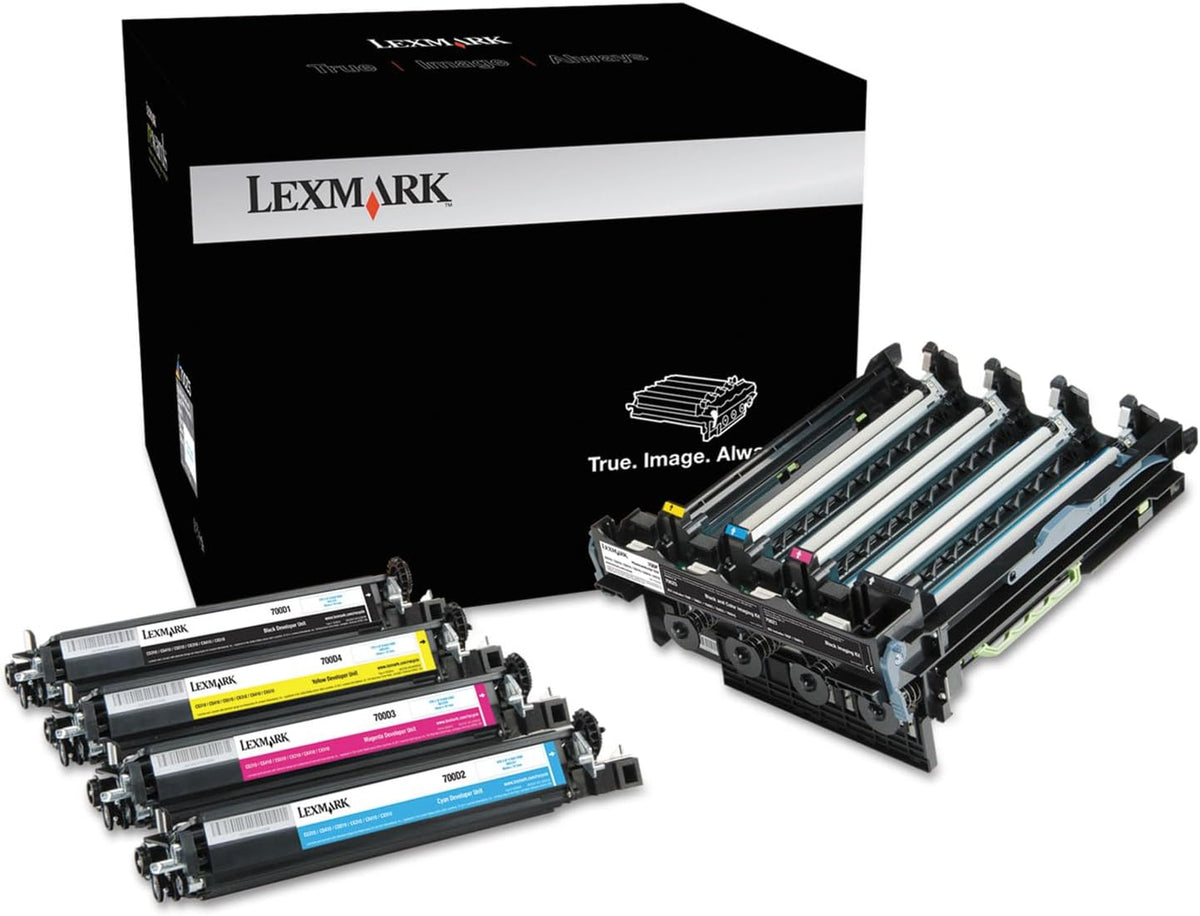 Lexmark Bildtrommeln, Schwarz/Blau/Gelb/Magenta