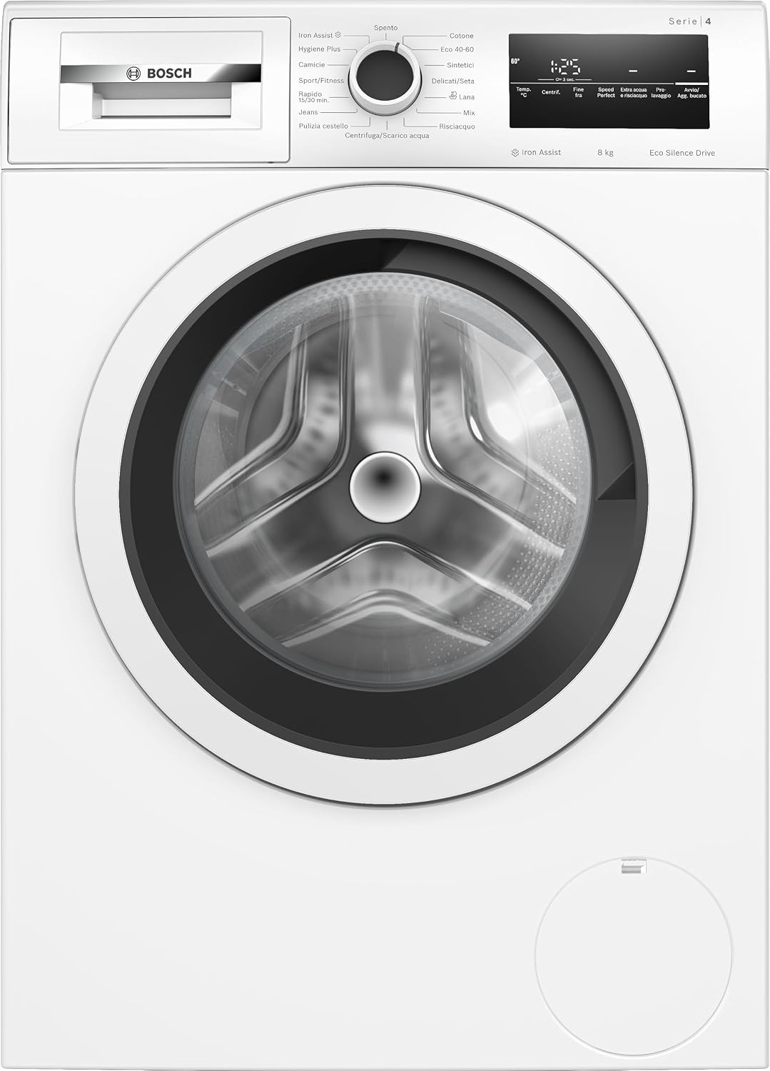 WAN28127 Serie 4 Waschmaschine, 60 cm, 8 kg, Weiß, Bosch WAN28208II 4 mit Frontlader, 1400 Umdrehungen, Energieklasse A