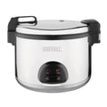 Buffalo Heißluftfritteuse, 20 Liter, 2.85 kW, Silber/Schwarz, Premium Großer Reiskocher 9 Ltr, energiesparend, Edelstahl
