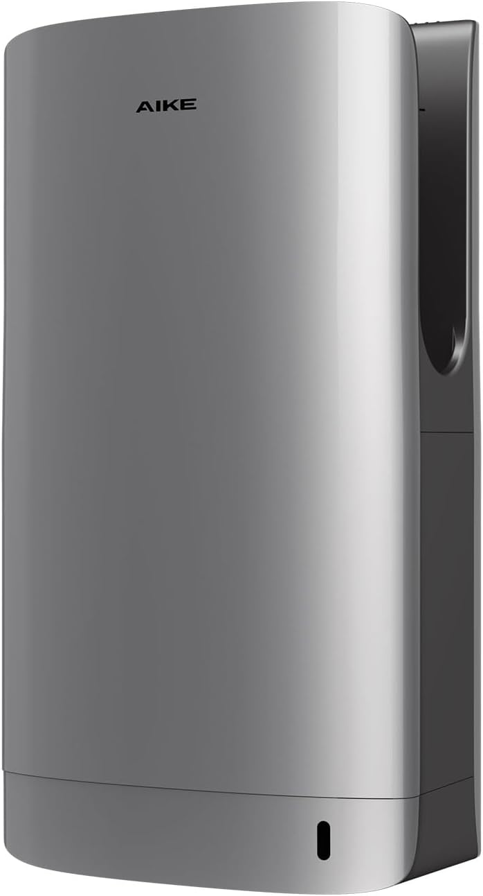 AIKE Händetrockner, 220 V, Silber, Swan Slim mit HEPA-Filter, Elegantes Kurven-Design und Minimalistische Ästhetik