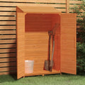 Tidyard Gerätehaus, 102x52x174,5 cm, Braun, Gartenhaus Holz Gartenschrank Geräteschrank Geräteschuppen