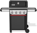Weber Gasgrill, 51 x 46 cm, Schwarz/Silber, Spirit E-410 / 4 Brenner, Snap-Jet Zündung, Robuste Räder und Warmhalterost