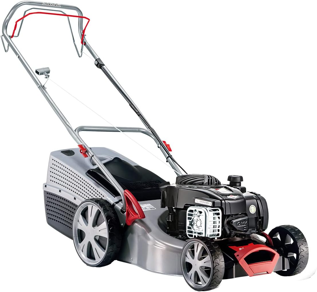 AL-KO Rasenmäher, 2.0 kW, 1400 m, 46 cm, silber/schwarz/rot, Benzin- Classic 4.62 SP-B Plus, Motorleistung, Schnittbreite