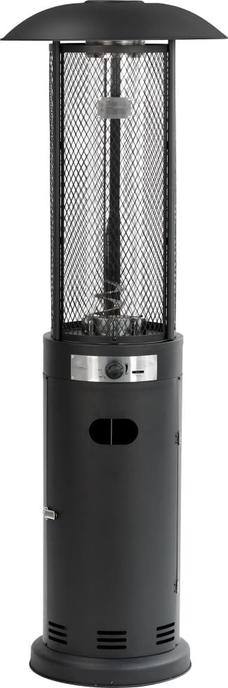 Primaster Heizstrahler, 11 kW, Schwarz, Feuersäule Gasheizer Gas Arenal Heizpilz Terrasse