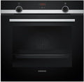 Siemens Backofen, 71 Liter, Schwarz/Silber, Edelstahl Einbau- iQ300, Umluft 3D Plus