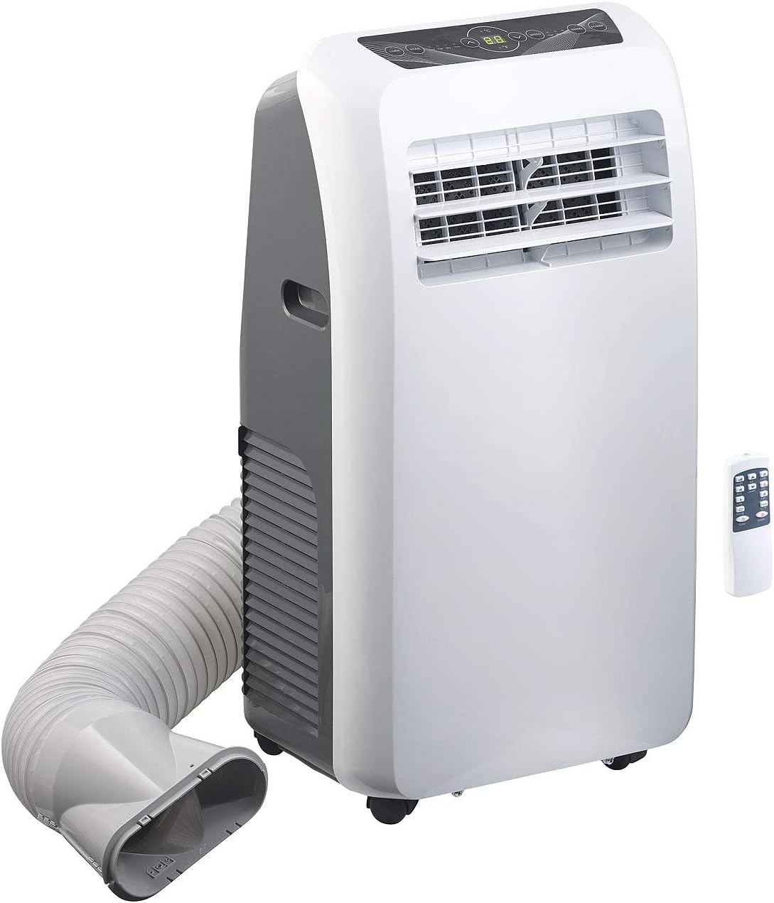 Sichler Haushaltsgeräte Klimaanlage, Weiß/Grau, Klimageräte: Mobile Monoblock- mit Entfeuchter, 7.000 BTU/h, 2.050 Watt (Klimagerät mobil