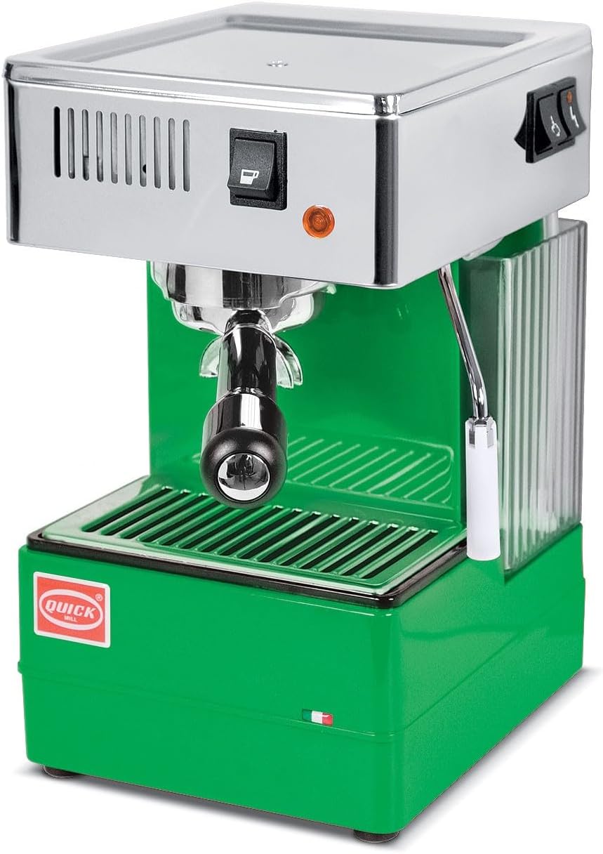 Quickmill Kaffeemaschine, Grün/Silber, Quick Mill 0820 Espressomaschine Made in Italy (Grün)