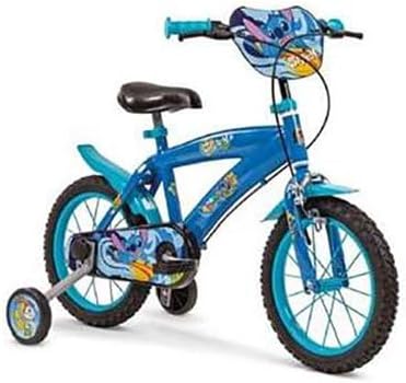 Toimsa Fahrrad, 30,5 cm, 12 Zoll, Blau/Schwarz, Bike, Stitch , 3/5 Jahre