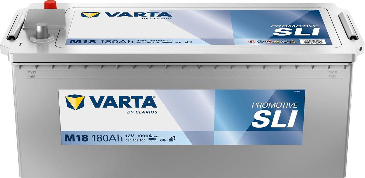 VARTA Autobatterien, 180 Ah, 12 V, Grau, 680108100 Promotive Silver M18 - / - 1000 A/EN