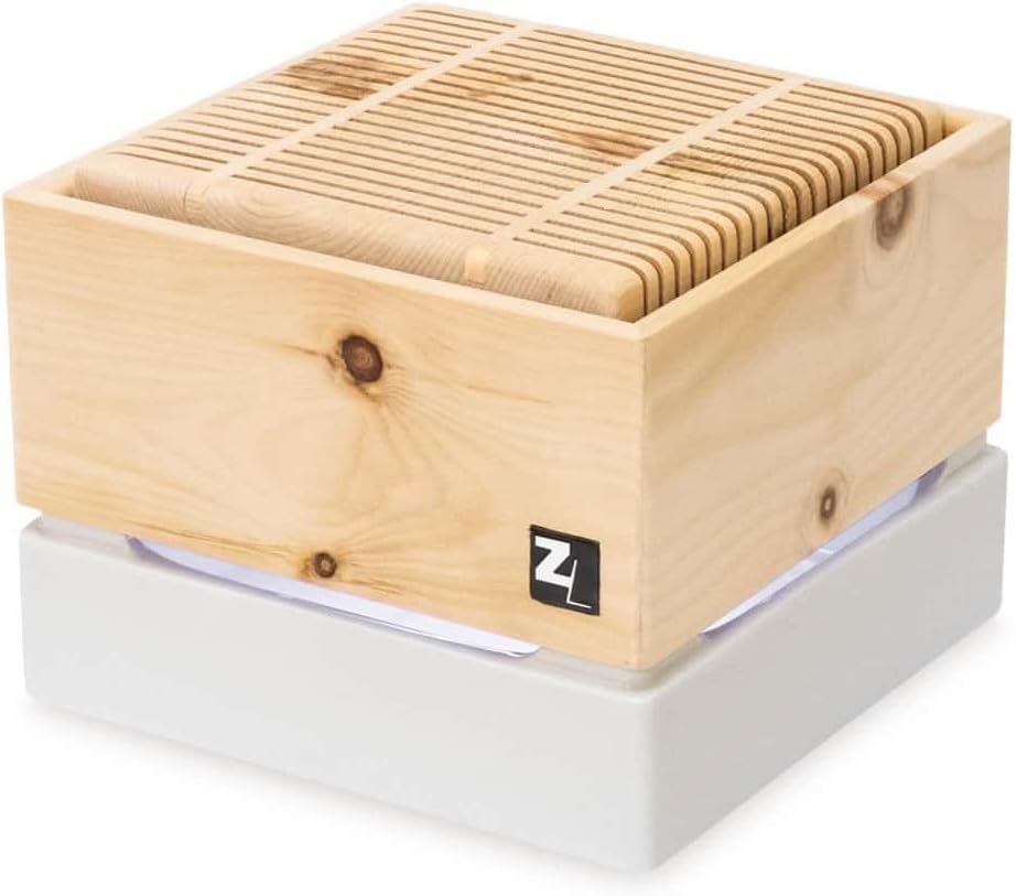 AlpenXund GmbH Dunstabzugshaube, Holz/Weiß, Zirbenluftreiniger Aura CUBE mini II - Zirbenlüfter