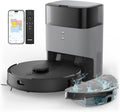 AIRROBO Saugroboter, 3.5 L, Schwarz/Grau, T20+ mit Wischfunktion, Staubsauger Roboter mit Absaugstation, 180Min Laufzeit