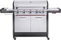 HAMSON Gasgrill, Silber/Schwarz, Byron 5T+ Edelstahl
