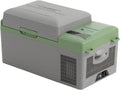 Alpicool Mini-Kühlschrank, 20 L, 12v, Grau/Grün, Y19E Kompressor Kühlbox Mini Kühlschrank Elektrische, Boot, RV mit USB Anschluss