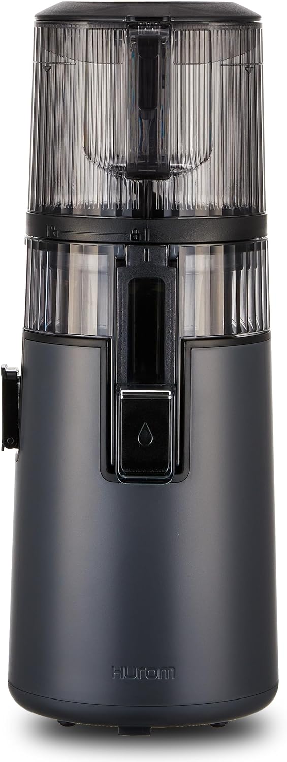 Hurom Mastizier-Entsafter mit einer Schnecke, 1.8 L, 150 W, Titangrau, H70FT Neuer Slow Juicer, Elektrische Kaltpresse
