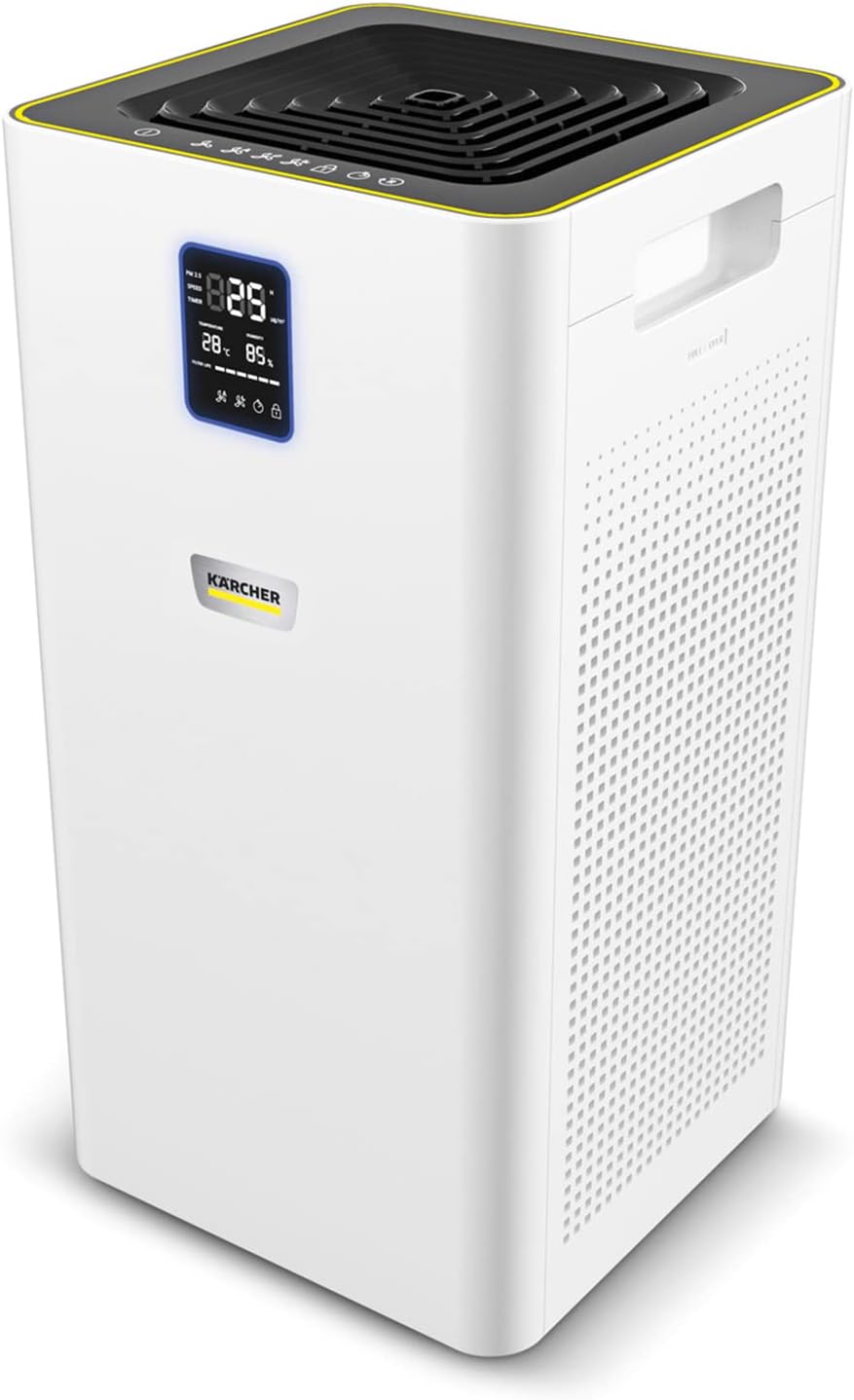 Karcher Dunstabzugshaube, 520 m, 100 m, weiß/schwarz, Kärcher Luftreiniger AF 50, Luftdurchsatz: ³/h, bis zu ² Räume