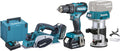 Makita Werkzeugsets, Blau/Schwarz/Silber, Akku-Werkzeugset LXT DLX3116TJ