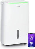 Klarstein Luftentfeuchter, 30 L, 30m, 5 L, Weiß, DryFy Connect Smart, WiFi App-Steuerung, /Tag, Tank, Timer, Elektrischer Entfeuchter