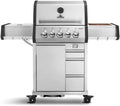 BURNHARD Kochfeld, Silber/Schwarz, ® Gasgrill 3-Brenner inkl. Heckbrenner, mit Edelstahl Grillrost & inkl. stabiler Abdeckhaube