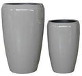 Klocke Dekorationsbedarf Töpfe, 70 cm, 50 cm, Taupe, Indoor & Outdoor, Wetterbeständig & Frostsicher (2er Set: Höhe &