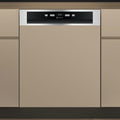 Bauknecht Geschirrspüler, Beige/Edelstahl, teilintegrierbarer B0B D651A X, 14 Maßgedecke, ActiveDry - automatisches Türöffnungssystem
