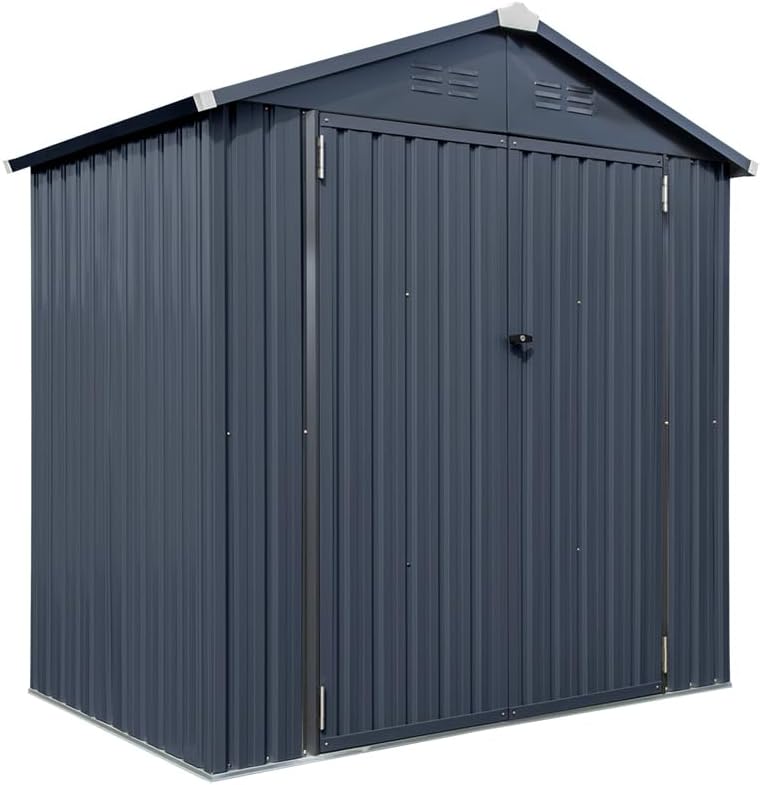 WESTMANN Gerätehaus, 119x183x196 cm, Anthrazit, Stahl Minor 64