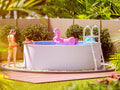 poolomio Stahlrahmenpool, 360 x 120 cm, 0,5 mm, Weiß, ® Stahlwandpool rund, Robuster Gartenpool als Aufstellbecken oder Einbaupool