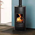 Schmitzker Kaminofen, Schwarz, 2101 Faro H2O Wasserführender Base/A