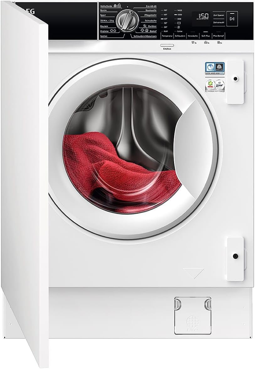 AEG L6AMZ48FL Waschmaschine / Serie 6000 mit ProSense / Mengenautomatik / 8,0 kg / 1400 U/min, Weiß