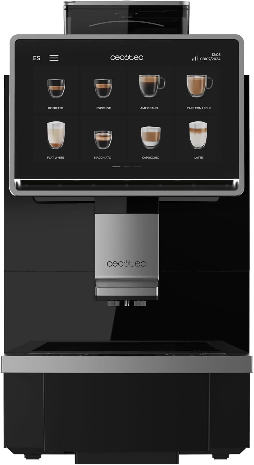 Cecotec Kaffeemaschine, 2900 W, 1 kg, 2 L, Schwarz/Silber, Kommerzielle Superautomatische Cremmaet Coffice., Touchscreen