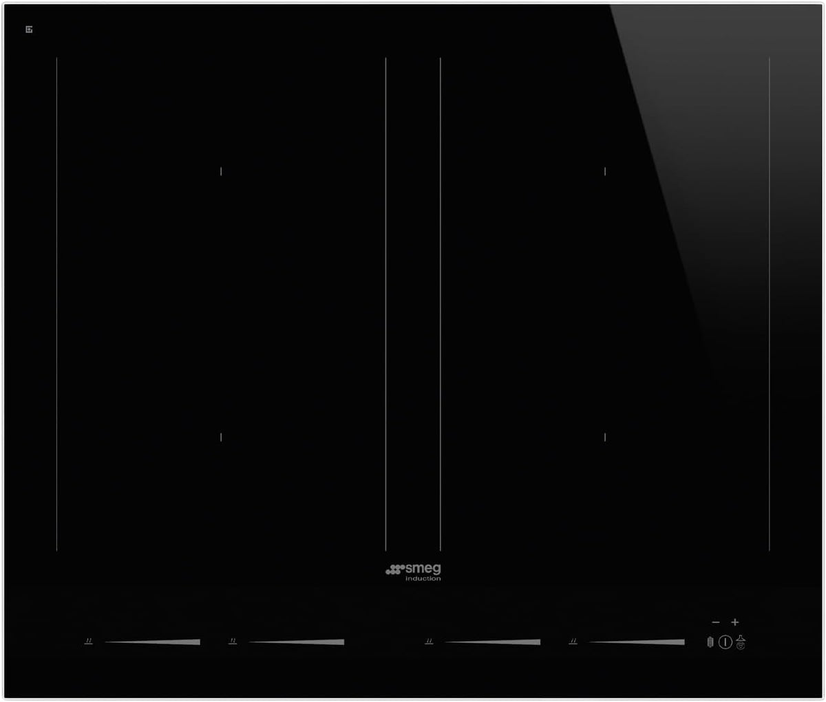 Smeg Kochfeld, Glas, Schwarz, SIM1644D, LINEA Induktions