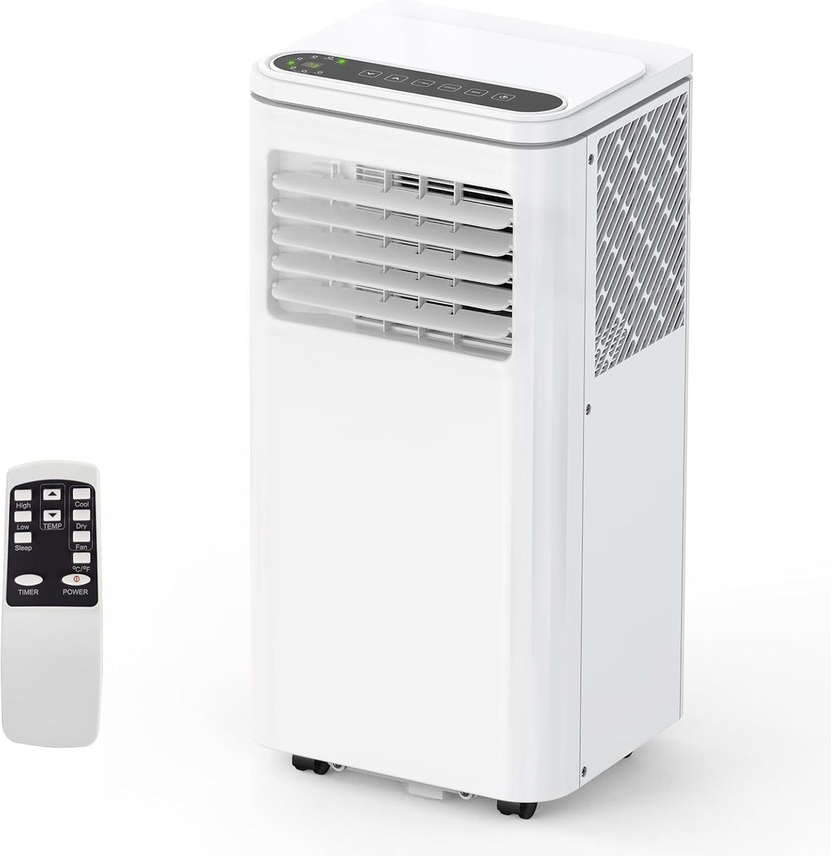 MilleLoom Mobiles Klimagerät, 450 m, Weiß, Tragbare Klimaanlagen 10.000 BTU - Kühlt ² Räume, 3-in-1 AC mit Luftentfeuchter