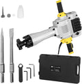 MSW Motor Technics Bohrhämmer, 2100 W, Silber/Schwarz/Gelb, Abbruchhammer 85 J Schlagleistung 1600 Schläge/m