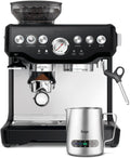 Sage Milchaufschäumer, Schwarz/Silber, The Barista Express - Kaffeemaschine mit manuellem &, individueller Milchschaum - Milchkännchen
