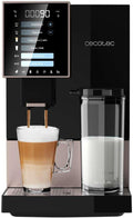 Cecotec Kaffeemaschine, 19 Bar, Schwarz/Rosa, Milchbehälter, Thermoblock-System, 5 Mahlstufen, 150 g Kaffeespeicher