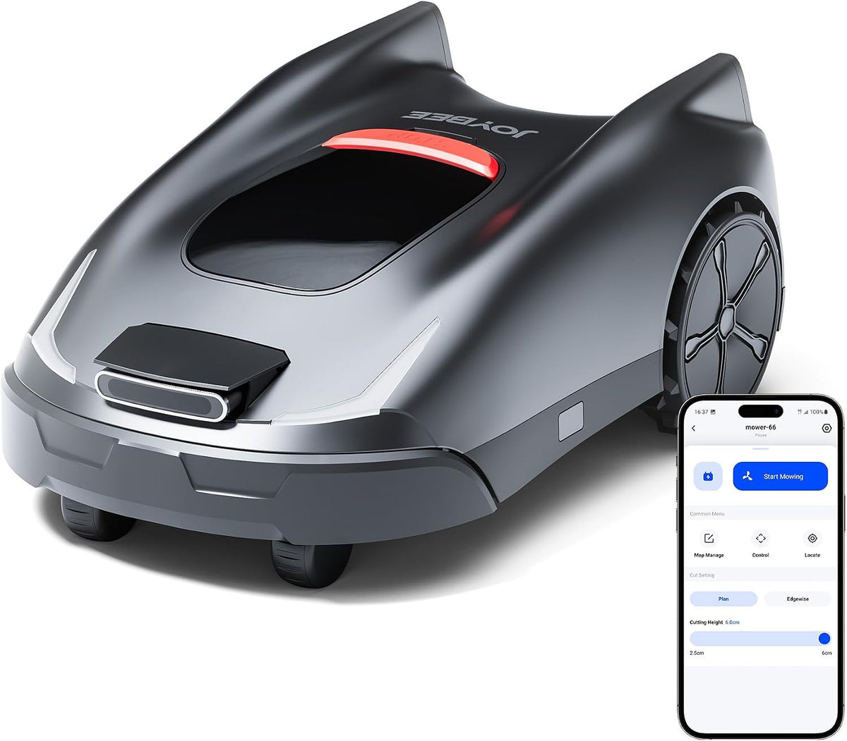 Joybee Mähroboter, Schwarz/Silber