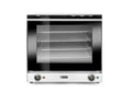 HENDI Backofen, 2670 W, 570 mm, 230 V, 2 L, Schwarz/Silber, Heißluftofen, mit 4x Backbleche, mit üfter, doppelt verglast