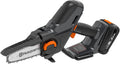 Husqvarna Kettensäge, 75 mm, Schwarz/Orange, Mini Akku Aspire P5-P4A inkl. Akku und Ladegerät, Hochleistungs Astsäge für Äste bis