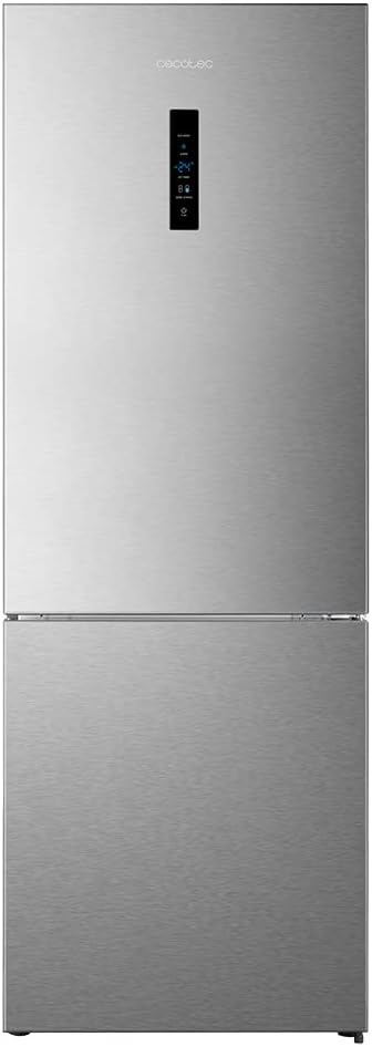 Cecotec Kühlschrank, 200 cm, 495 L, 70 cm, Silber, Frigorífico Combi 2 Puertas Bolero CoolMarket Combi 495, Altura y Ancho